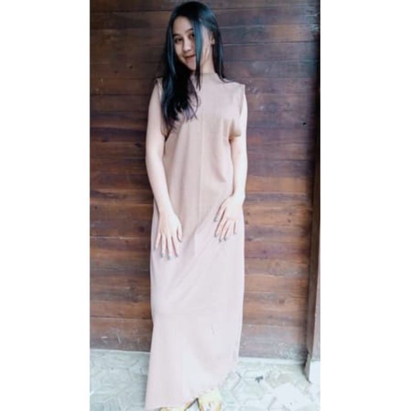 INNER DRESS RAJUT WANITA/ INNER DRESS DALEMAN WANITA HITS / DRESS TANPA LENGAN / INNER DRESS WANITA