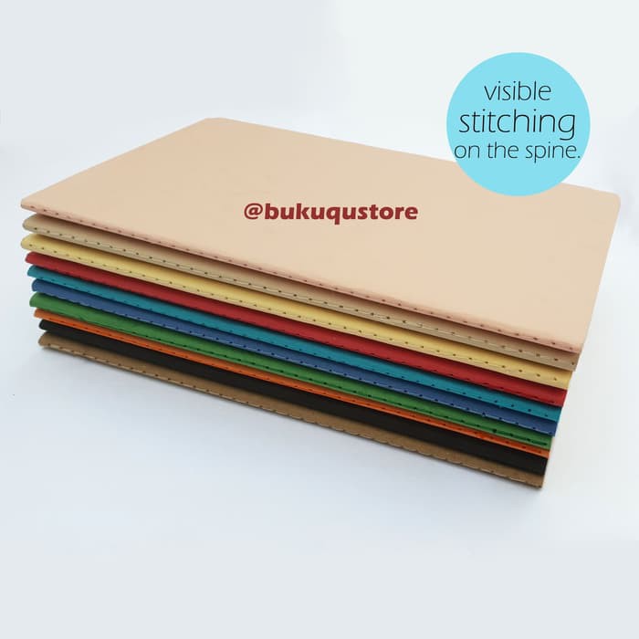 

Jual Softcover Journal/ Planner/ Bullet Journal/ Bujo/ Notebook Moleskine - Polos 70 Gsm Murah