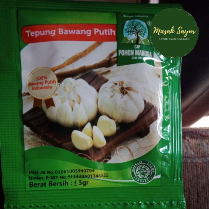 

tepung bawang putih bubuk cap mangga