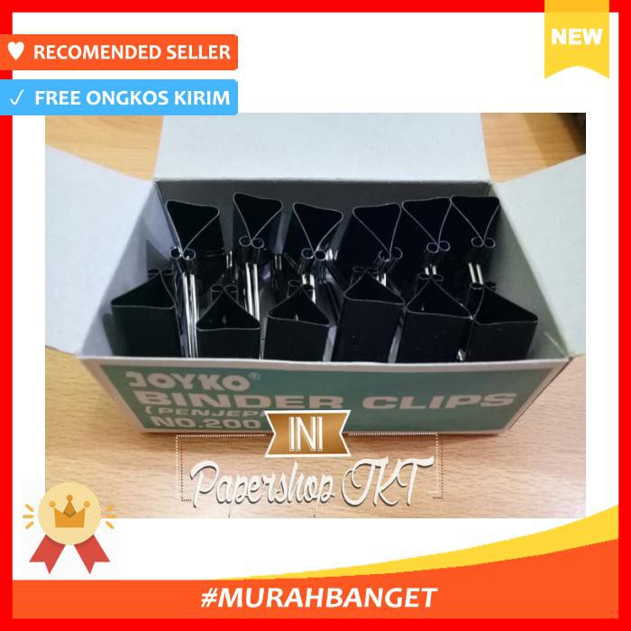 

Klip Kertas - Binder Clip No.200 / Penjepit Dokumen File Besar - Pengikat & Perekat