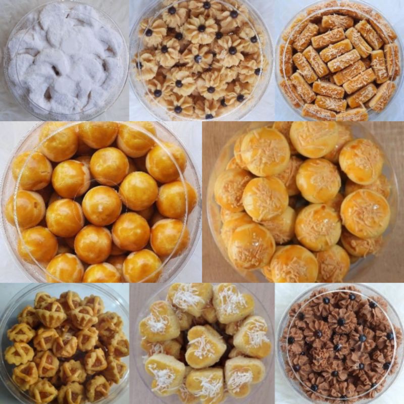 

Paket Kue Kering Nastar Nanas Kastengel Putri salju