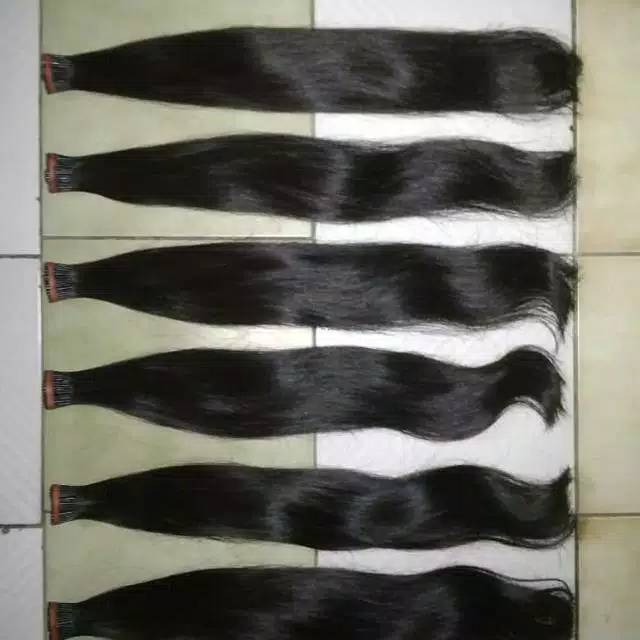 Rambut sambungan 100 helai 60cm 100% rambut asli / potongan