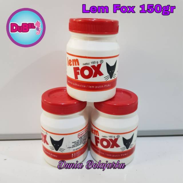 

Lem Fox Greebel 150 gr / Lem Kayu / Lem Slime / Lem Kertas / Lem Prakarya