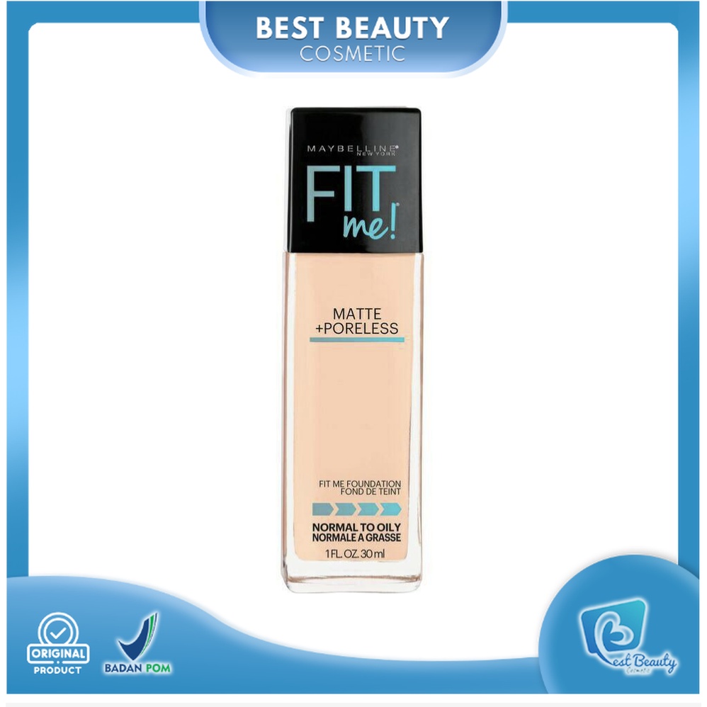 ★ BB ★ Maybelline Fit Me Matte + Poreless Foundation 30ml Botol