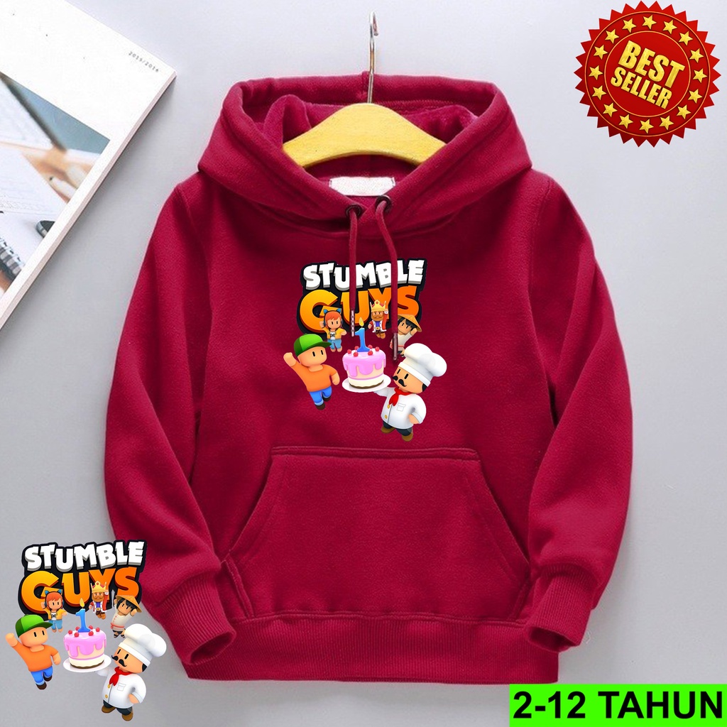 Hoodie Anak STUMBLE GUYS Untuk Anak Perempuan dan Cowok Usia 2 - 12 Tahun Jaket Sweater COD