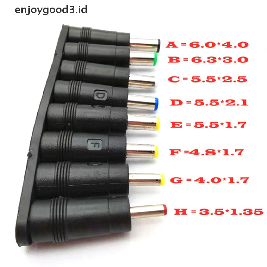 8pcs / Set Adapter Power Supply Ac / Dc Universal Multifungsi