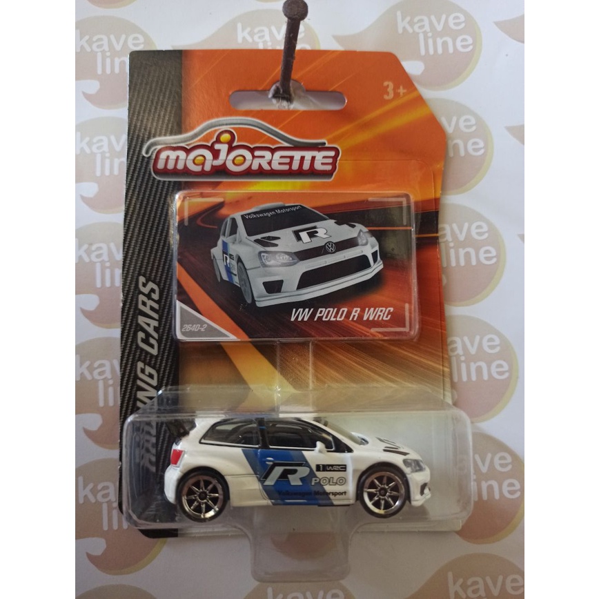 Majorette VW Polo R WRC Racing Cars Putih Diecast Mobil-mobilan