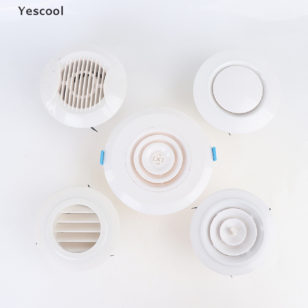 Yescool 1pc Cover Ventilasi Udara Bahan ABS Bentuk Bulat Untuk Plafondinding