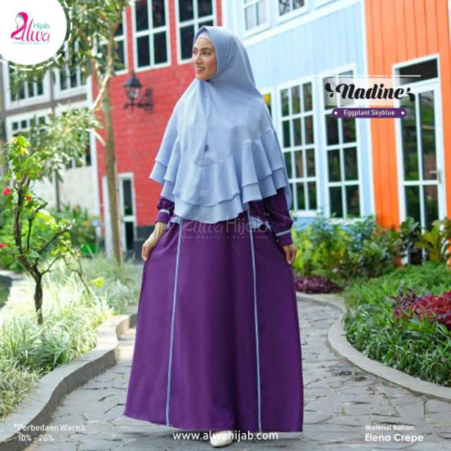 Gamis Syari Set Nadine By Alwa Hijab