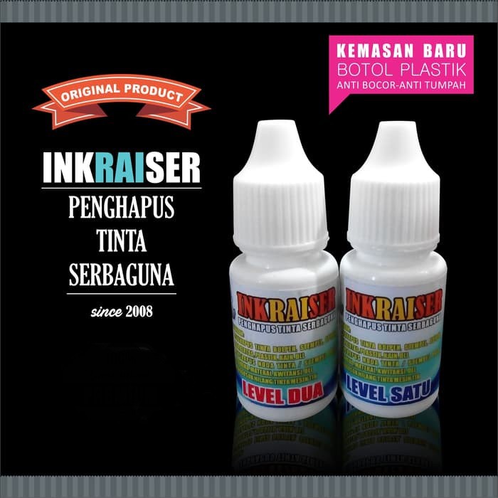 

PRODUK- PENGHAPUS TINTA INKRAISER LEVEL 1 & 2 PREMIUM .