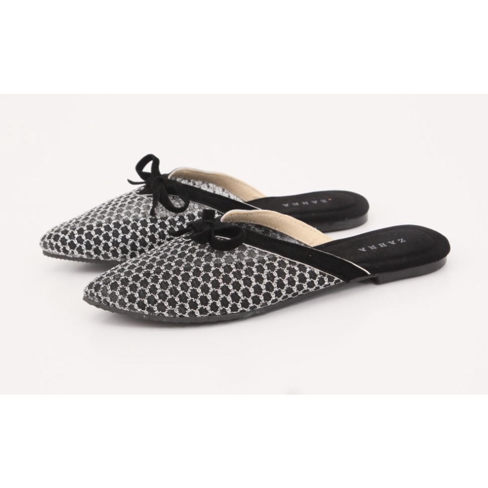 Malaika - Leony selop wanita / sandal slop wanita / sandal brukat / sandal slop pita