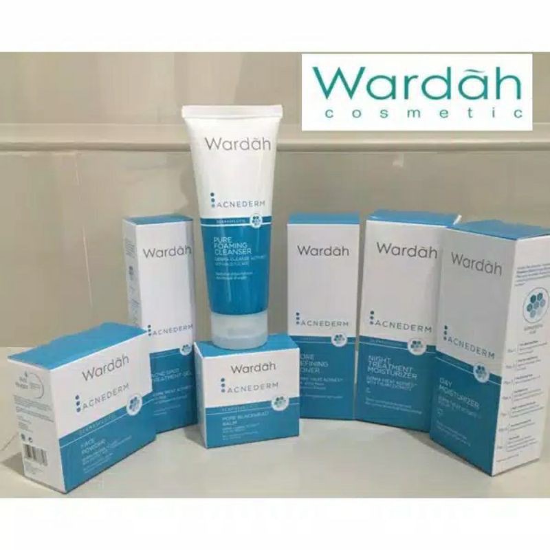 wardah acnederm/paket wardah jerawat/paket wardah