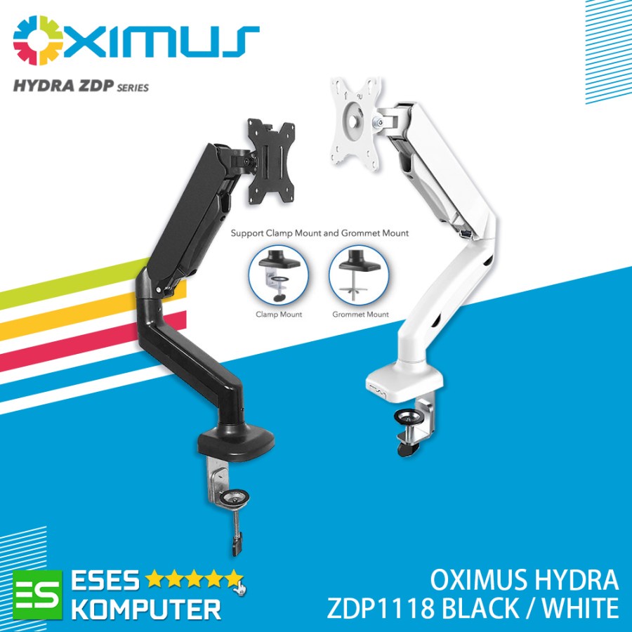 Bracket Monitor OXIMUS HYDRA ZDP1118 Single Monitor LCD LED Jepit Meja