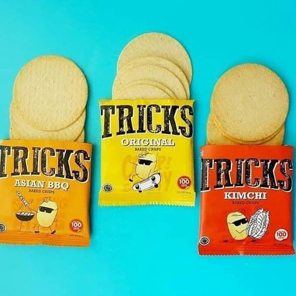 Tricks Potato Baked Crisps Chips / Biskuit Kentang TRICKS (10 pcs x 20gr)