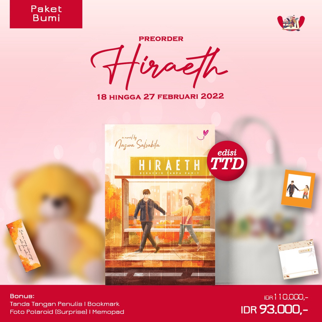 Ready Novel Hiraeth Penulis: Nazwa Salsabila-PAKET BUMI