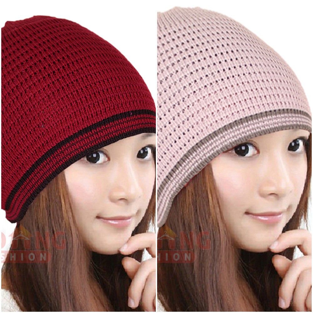 Topi Kupluk Polos / Beanie Hat Unisex Rajut - Banyak Pilihan Warna TOP (COMB)