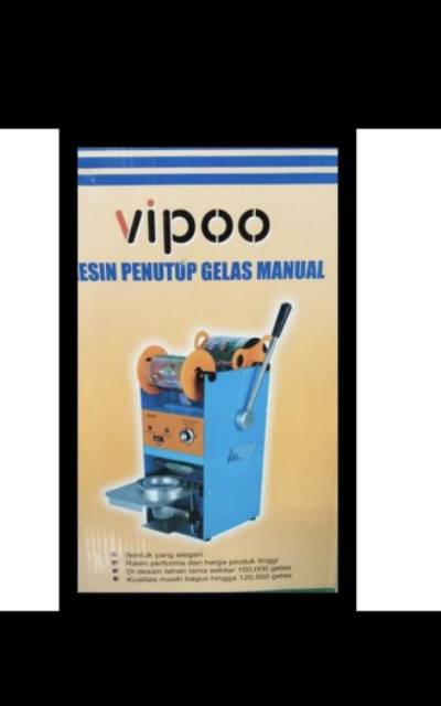 Alat pres gelas plastik Cap sealer Vipo V-D8/Alat pres gelas