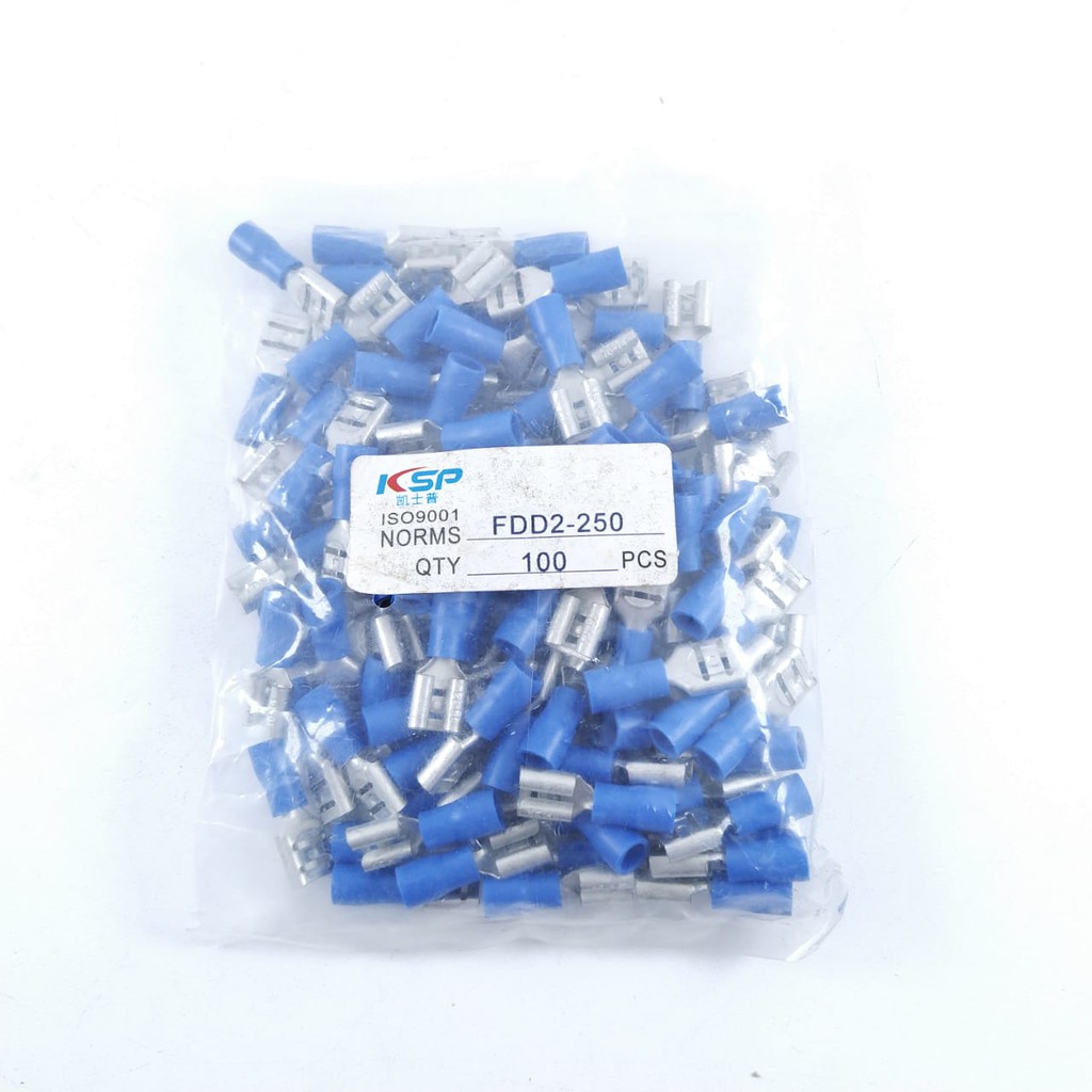 SKUN KABEL INSULATED FEMALE DISCONNECTS FDD 2-250 BIRU