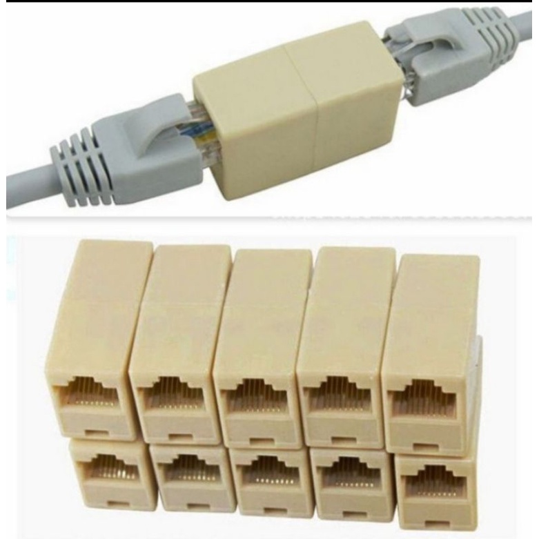 Barel RJ 45/Sambungan Cable Lan/Sambungan lan/Conector Kabel Lan