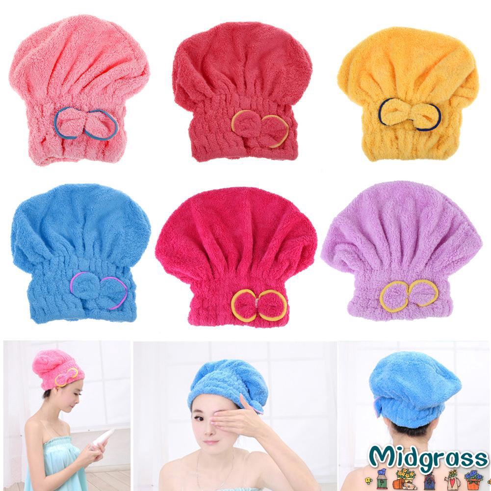 Handuk Pengering  Rambut dengan Model Turban dan Bahan 