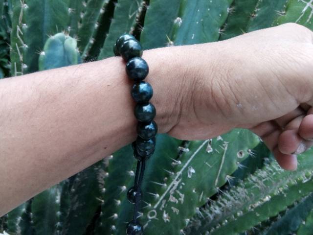 Promo Gelang Tasbih Natural Giok Black Jade Aceh Terapi Super