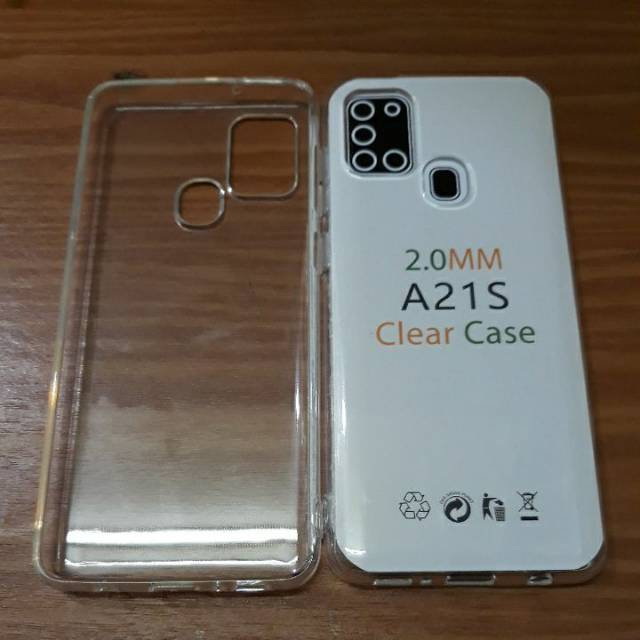 Silicon clear case samsung a21s newww hottt