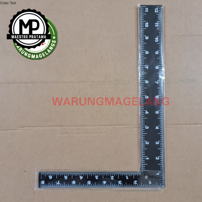 

BARU Mistar penggaris siku Besi 12 inch 30 cm
