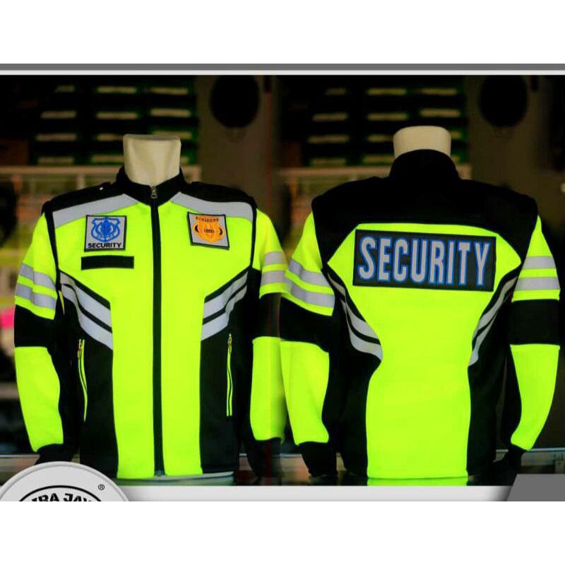 JAKET/ROMKET SECURITY TANGAN BISA DI LEPAS BAHAN JALA DOUBLE MESH