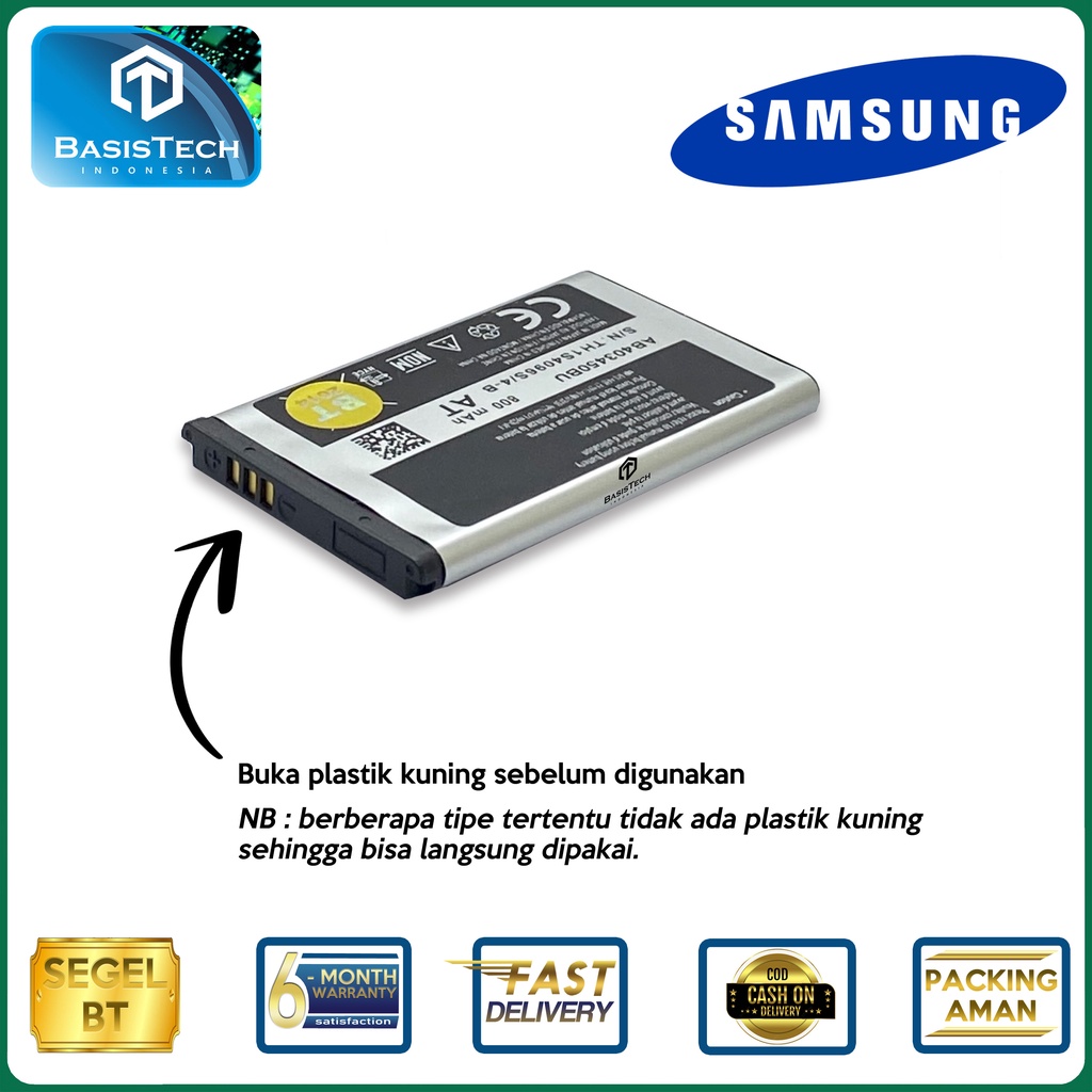 BATERAI SAMSUNG SGH E598 - SAMSUNG GT-S3500 - AB403450BU - ORI99