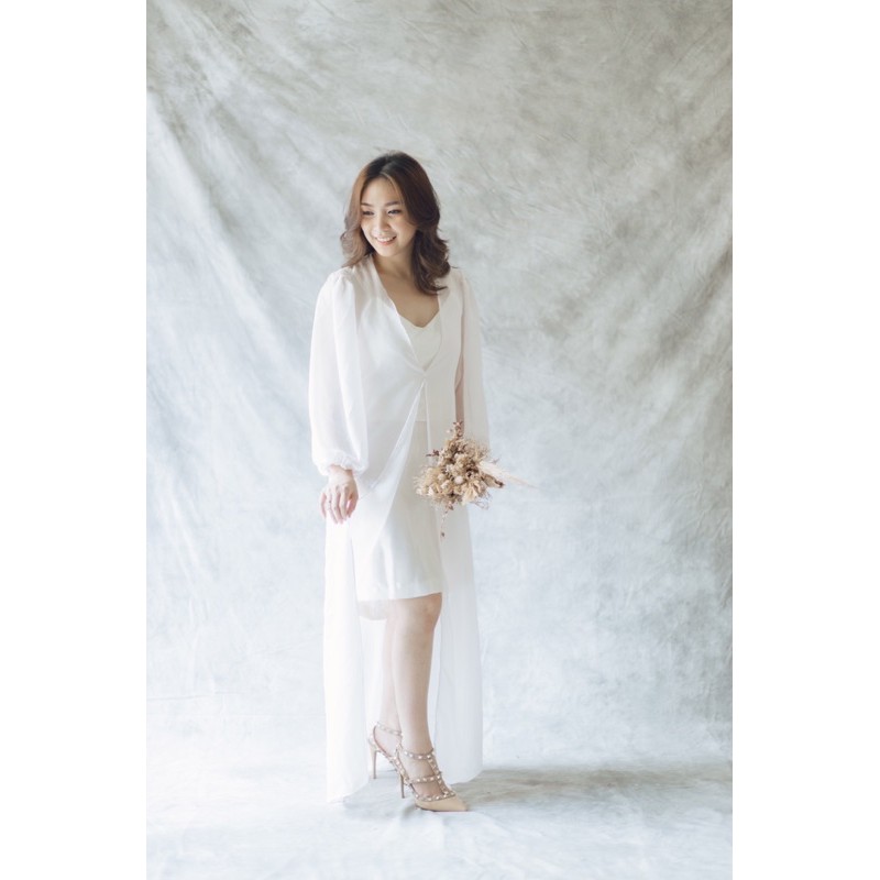 wedding robe/ maternity robe/ wedding kimono/maternity kimono