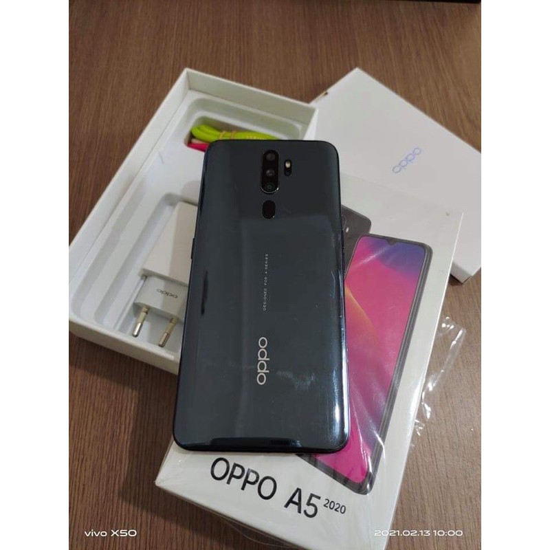 Jual HP Handphone Bekas Oppo A5 2020 Ram 3/64gb Fullset Original HP Seken Second Berkualitas