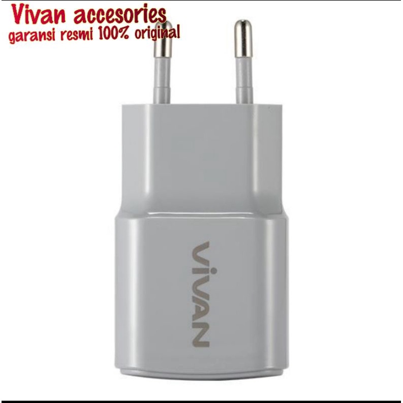 Vivan Adaptor Charger Power oval ll 2A batok charger single USB