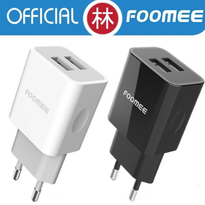 Wow Foomee Cc30 Dual Usb Output Fast Charge 2.4A - Putih Diskon