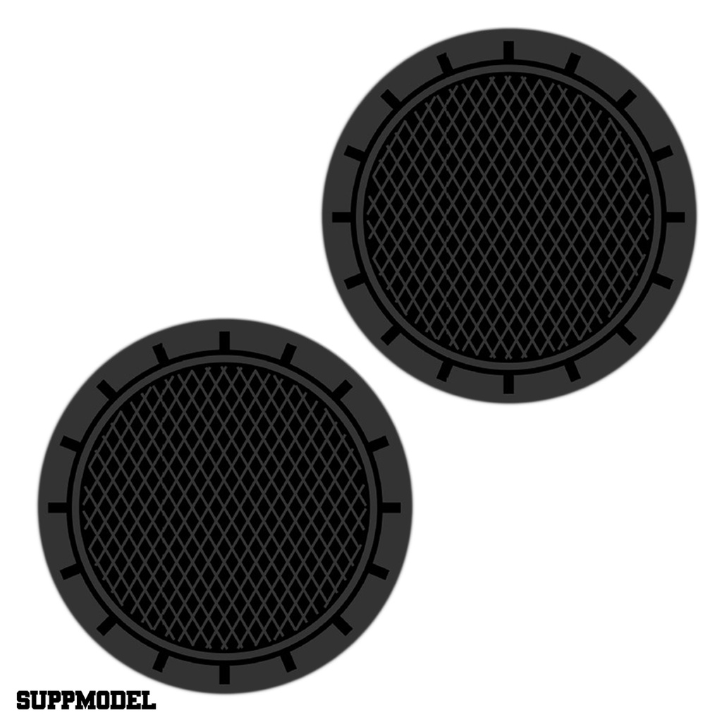 Smodel 2pcs Tatakan Gelas Bahan Pvc Anti Slip Shockproof Untuk Kendaraan