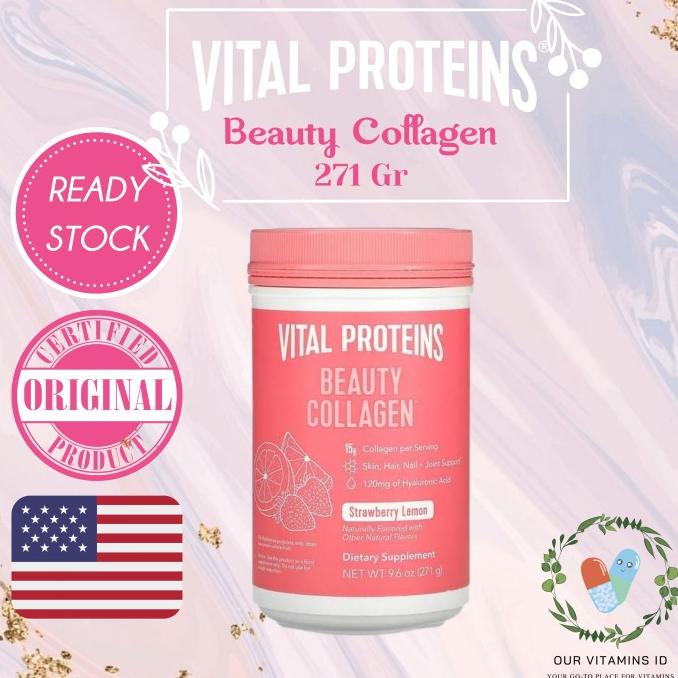 VITAL PROTEINS BEAUTY COLLAGEN PEPTIDES STRAWBERRY LEMON 271GR