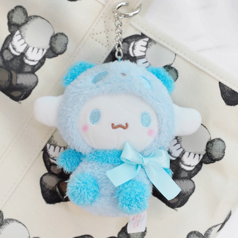 Gantungan Kunci Boneka Plush Bentuk Kartun Kuromi Cinnamoroll My Melody Sanrios