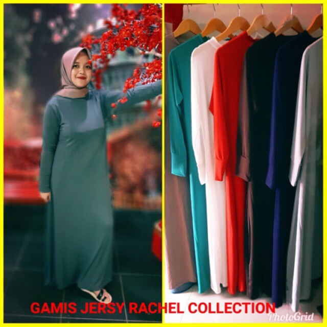 GAMIS JERSY PREMIUM BAHAN TEBAL TIDAK PANAS DIJAMIS BAGUS