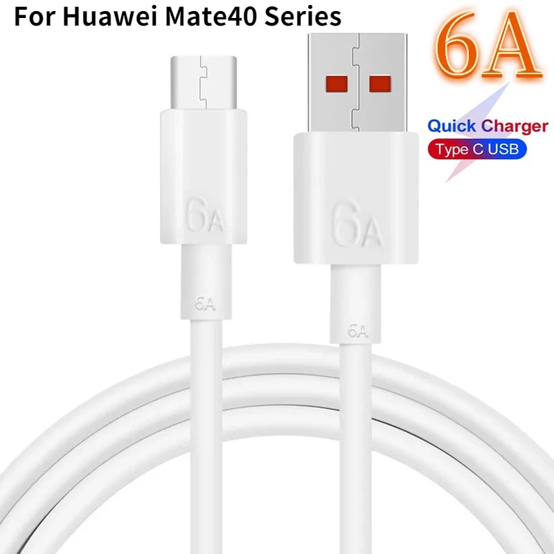 6a Kabel Data / Charger Usb Tipe C Fast Charging 22.5 / 44w Untuk Huawei Mate 40