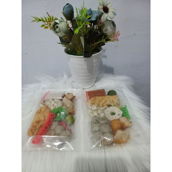 

PAKET MURAH baso aci + basreng pedas daun jeruk