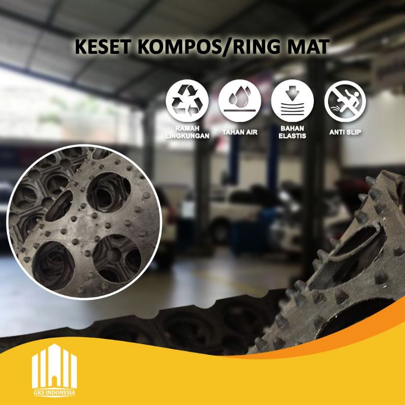 KESET KARET LUBANG RING MAT KESET KOMPOS