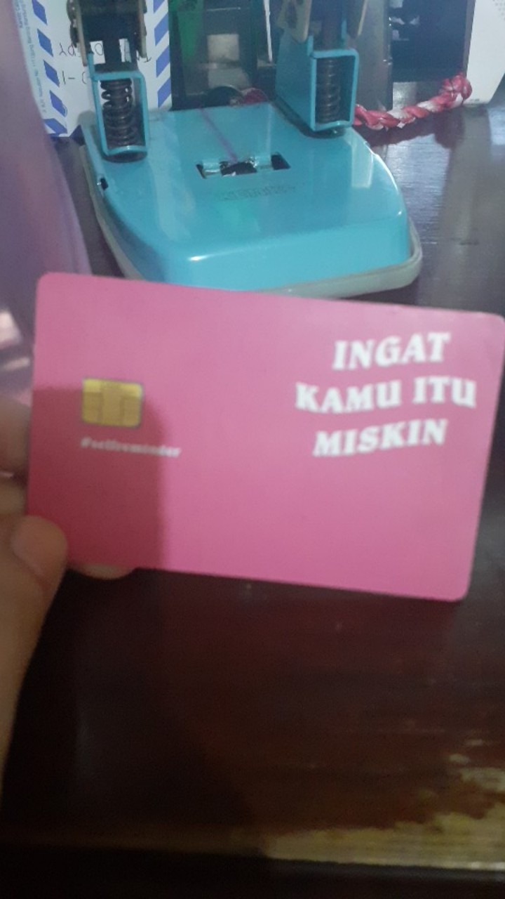 Skin/sticker Kartu Atm