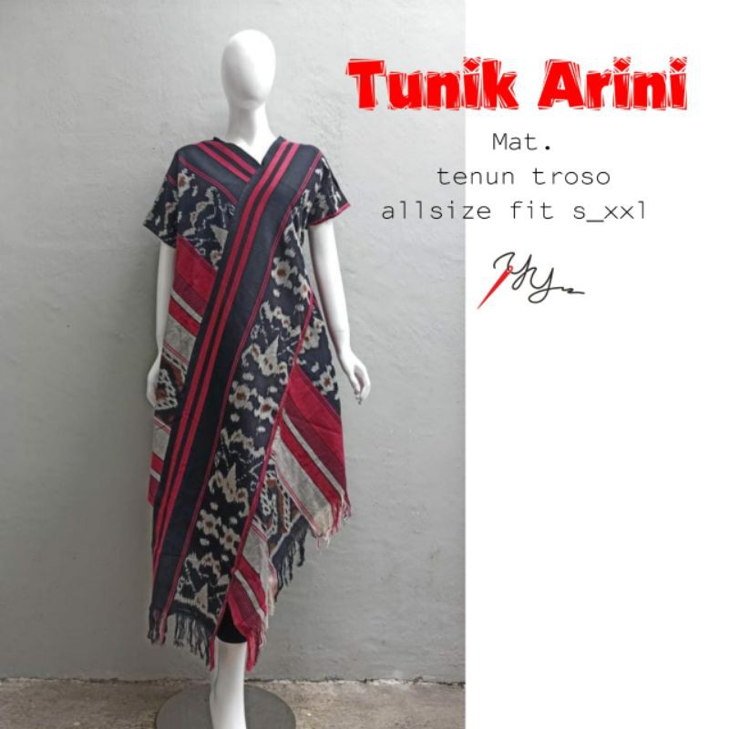 Tunik Tenun Lurik Troso Asli Jepara (Tunik Arini Slempang)
