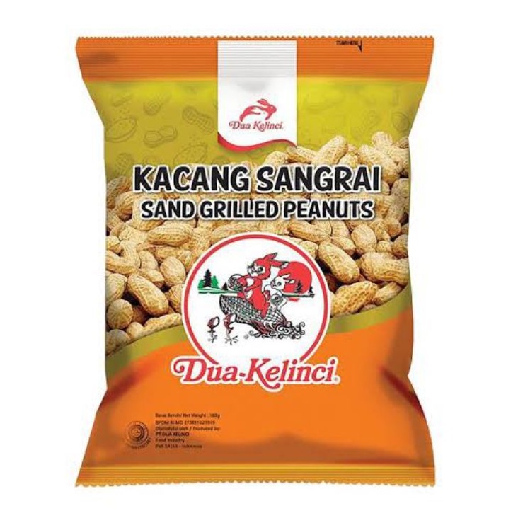 Kacang Sangrai Dua Kelinci 180g