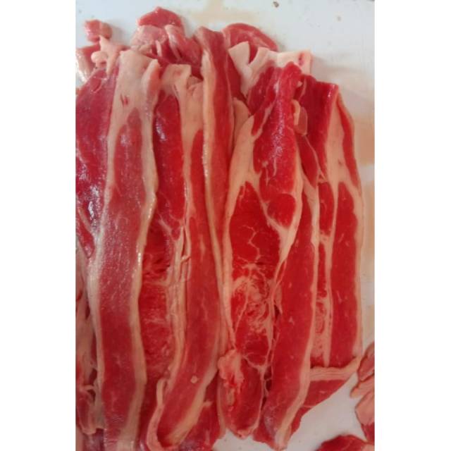 Beef shortplate US (daging slice) 500gr