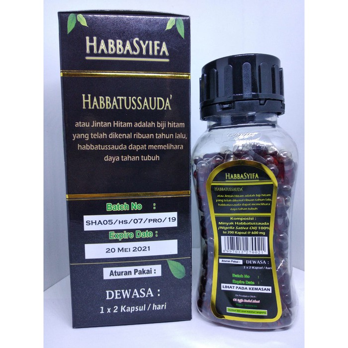 Habbasyifa 200 Kapsul Minyak Habbatussauda Oil jinten hitam | habatusauda habbasyifa