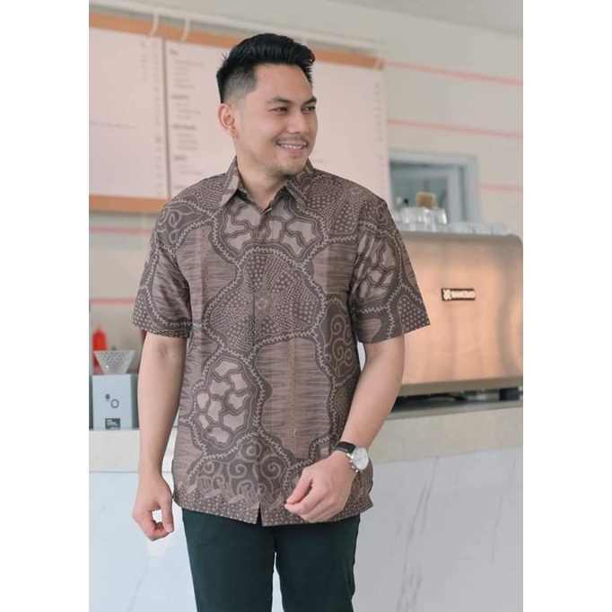 Kemeja Batik Pria Lengan Panjang Lapis Furing / Baju Batik Pria dewasa / Batik solo Original Moderen