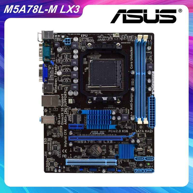 PREORDER ASUS M5A78L-M LX3 Socket AM3+ AMD 760G/780L Desktop Motherboard DDR3 16GB FX-6300 4320 Cpus