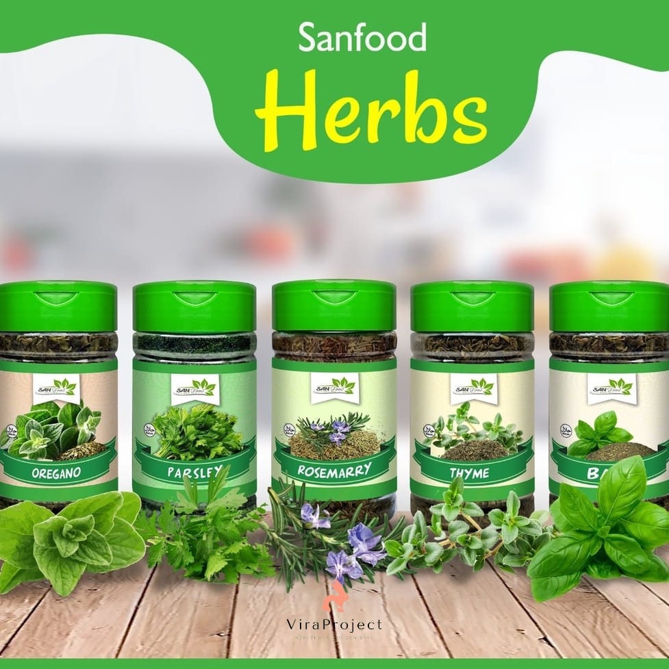 SANFOOD BUMBU HERB / BUMBU HERBA / BUMBU HERB BOTOL 10G