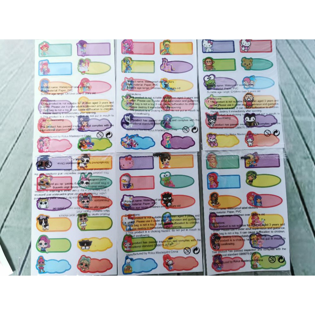 

Label Stiker Karakter
