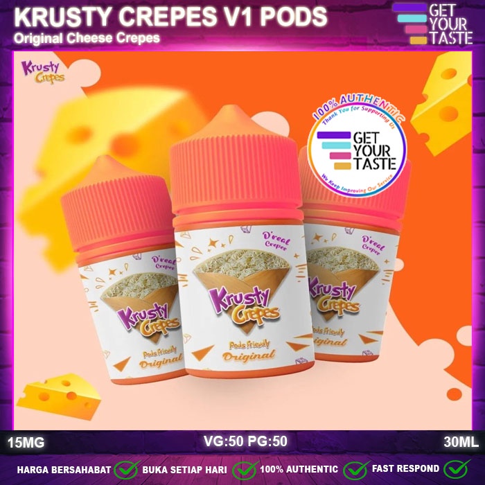 Liquid Krusty Crepes V1 Original Pods Friendly 30ML by Java Juice